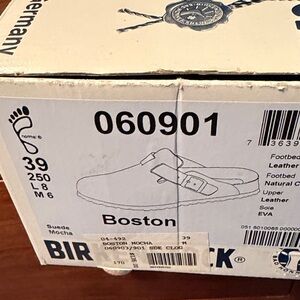 Birkenstock Boston Mocha Suede Footwear